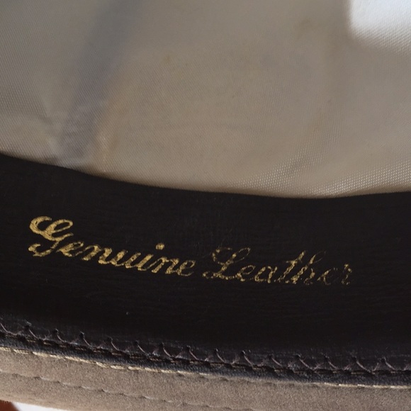 VTG leather hat with feathers - Picture 8 of 8